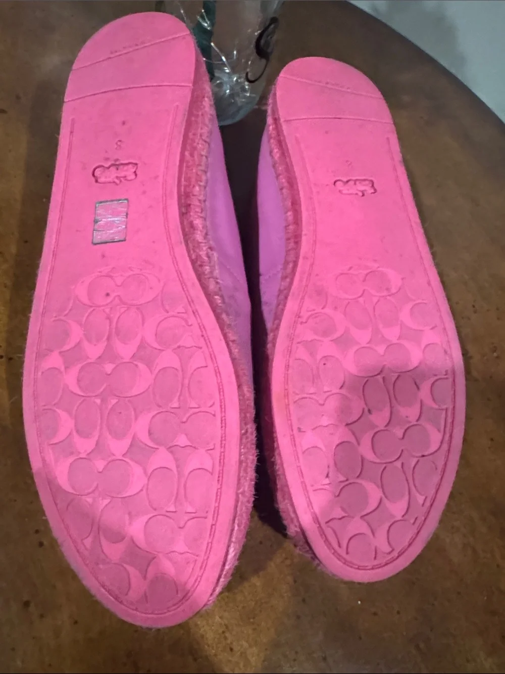 Coach Pink Signature Slip-On Espadrilles - Picture 3 of 3